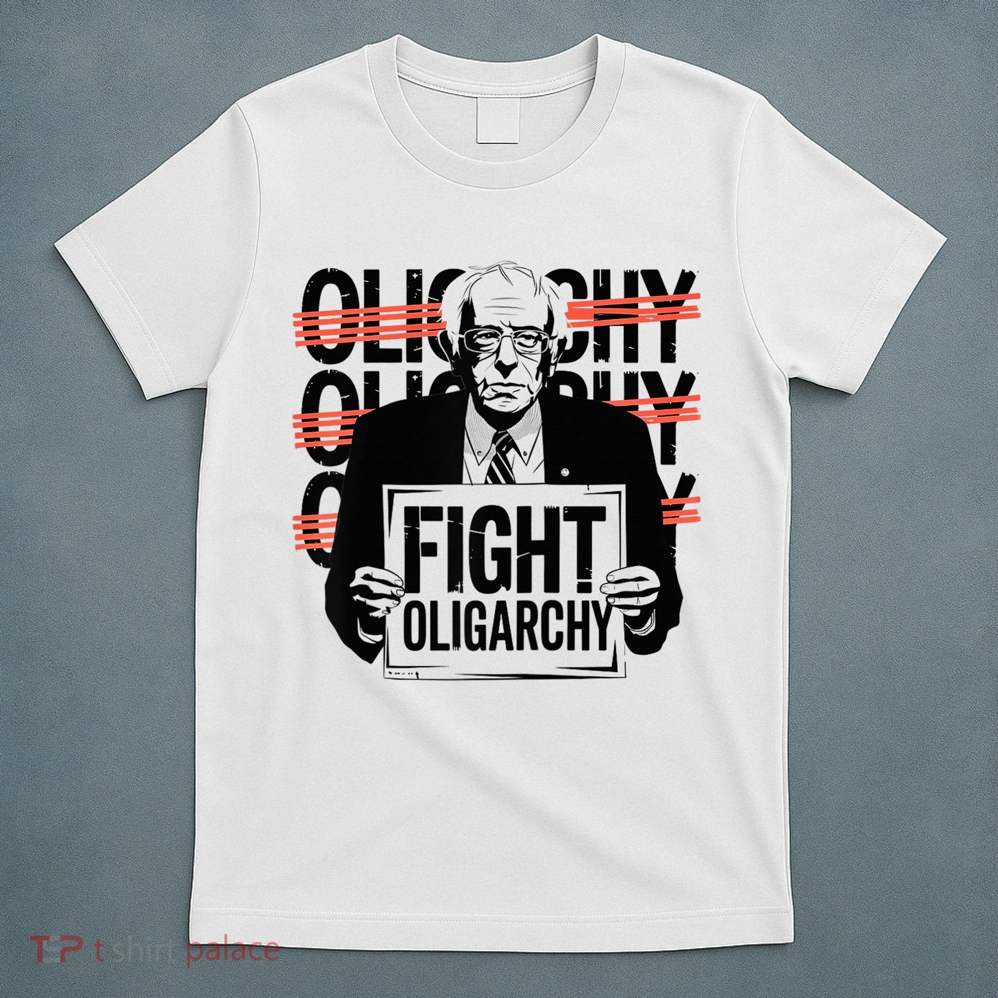 Bernie Fight Oligarchy Raglan Baseball T-Shirt