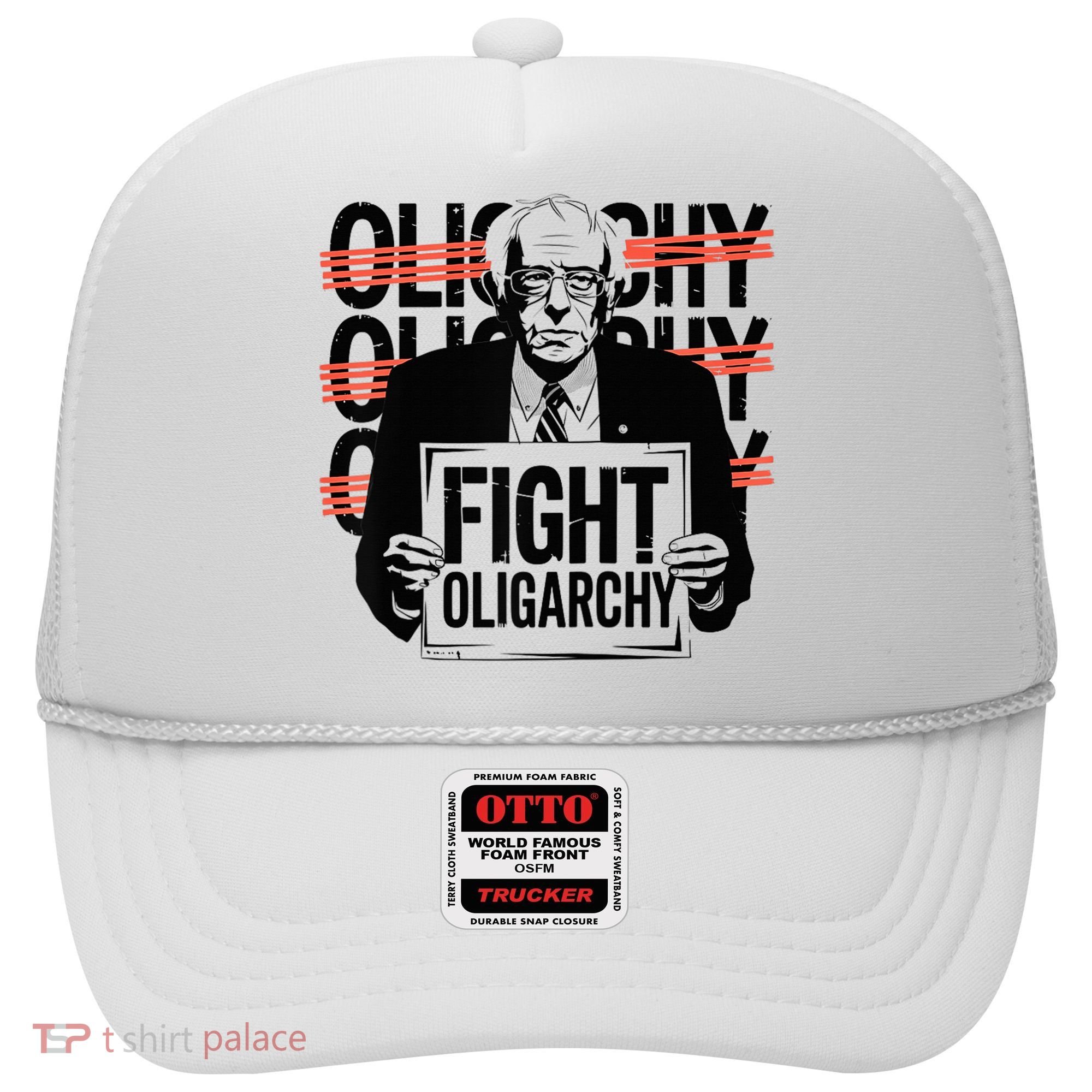 Bernie Fight Oligarchy Raglan Baseball Hat