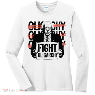 Bernie Fight Oligarchy Raglan Baseball Women's Long Sleeve Shirt