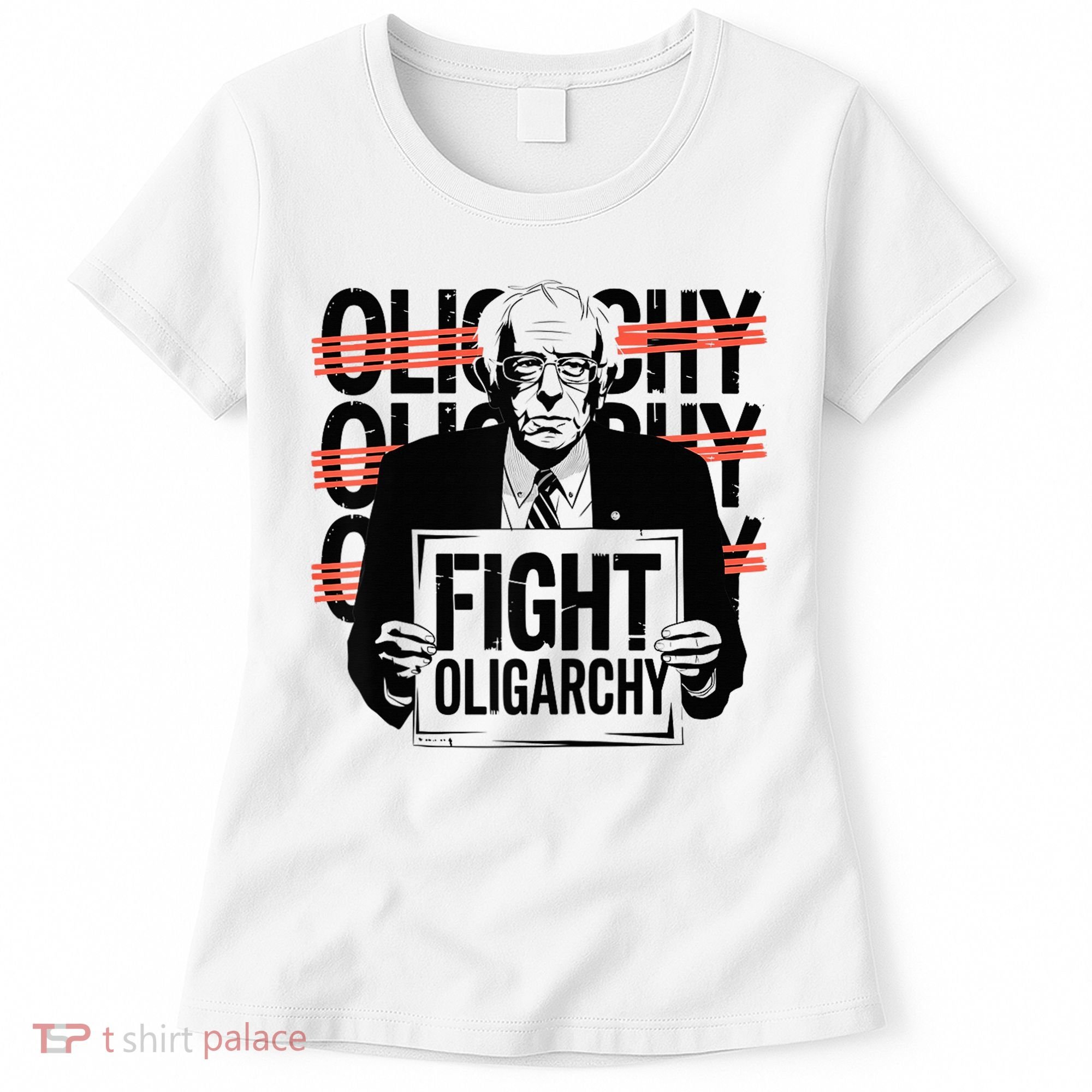 Bernie Fight Oligarchy Raglan Baseball Women's T-Shirt