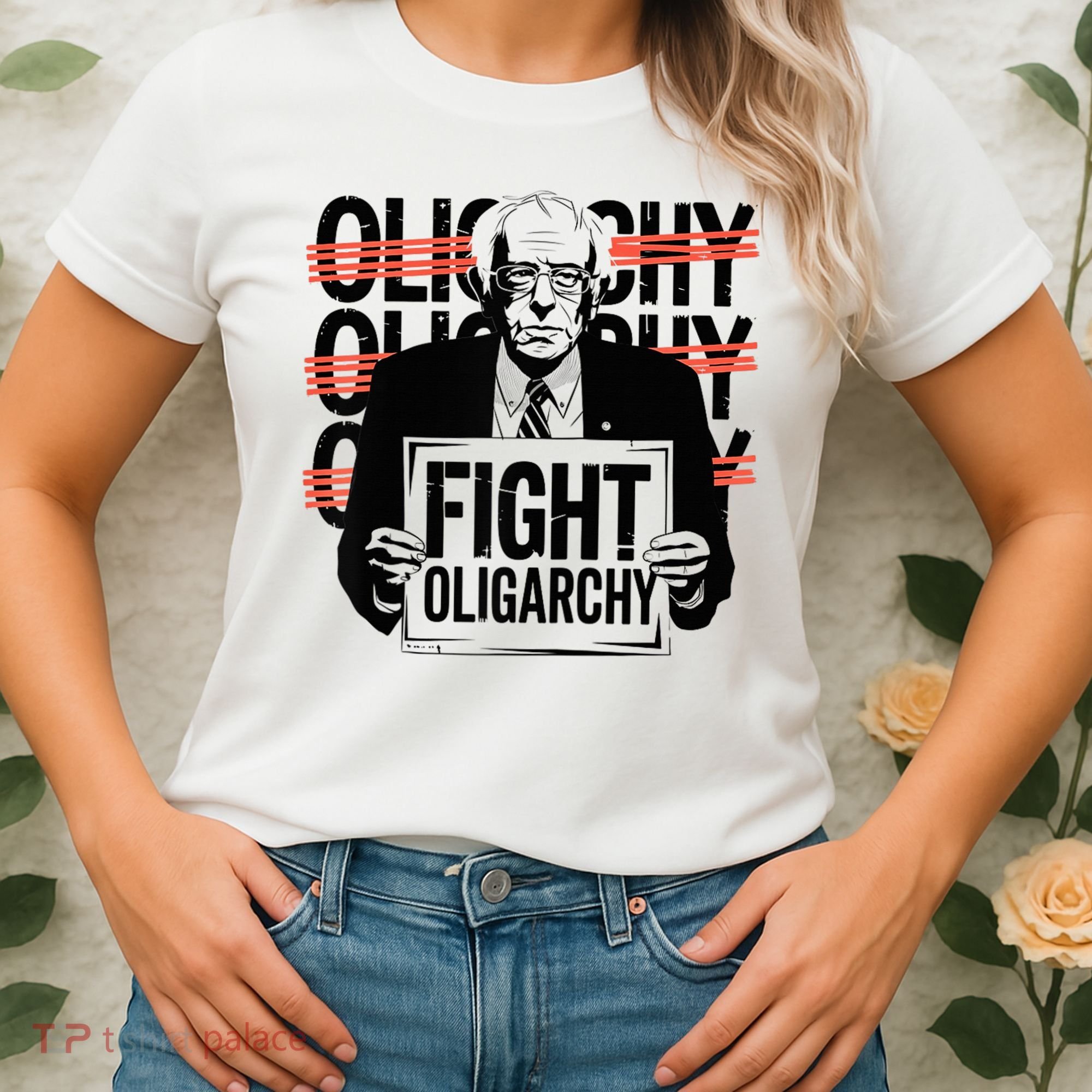 Bernie Fight Oligarchy Raglan Baseball Women's T-Shirt