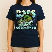 Bass Fishing On The Storm T-Shirt thumb 4