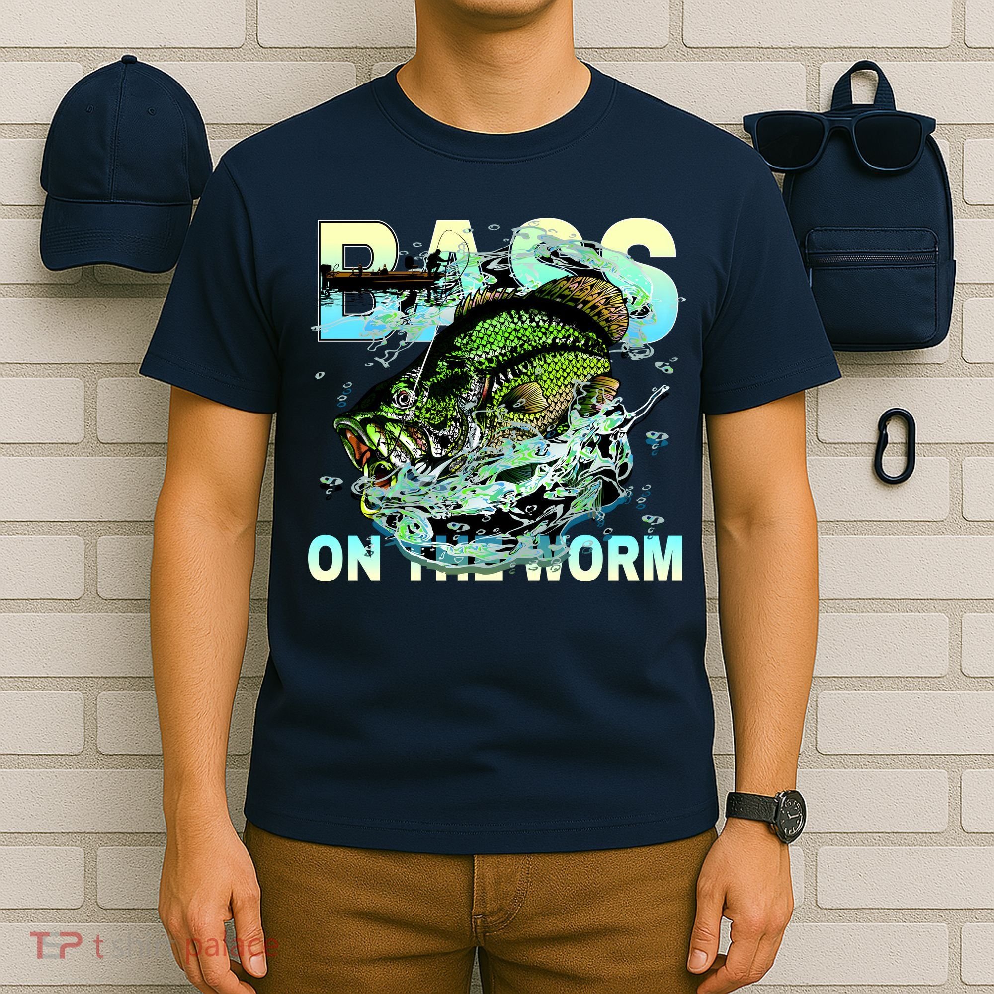 Bass Fishing On The Storm T-Shirt