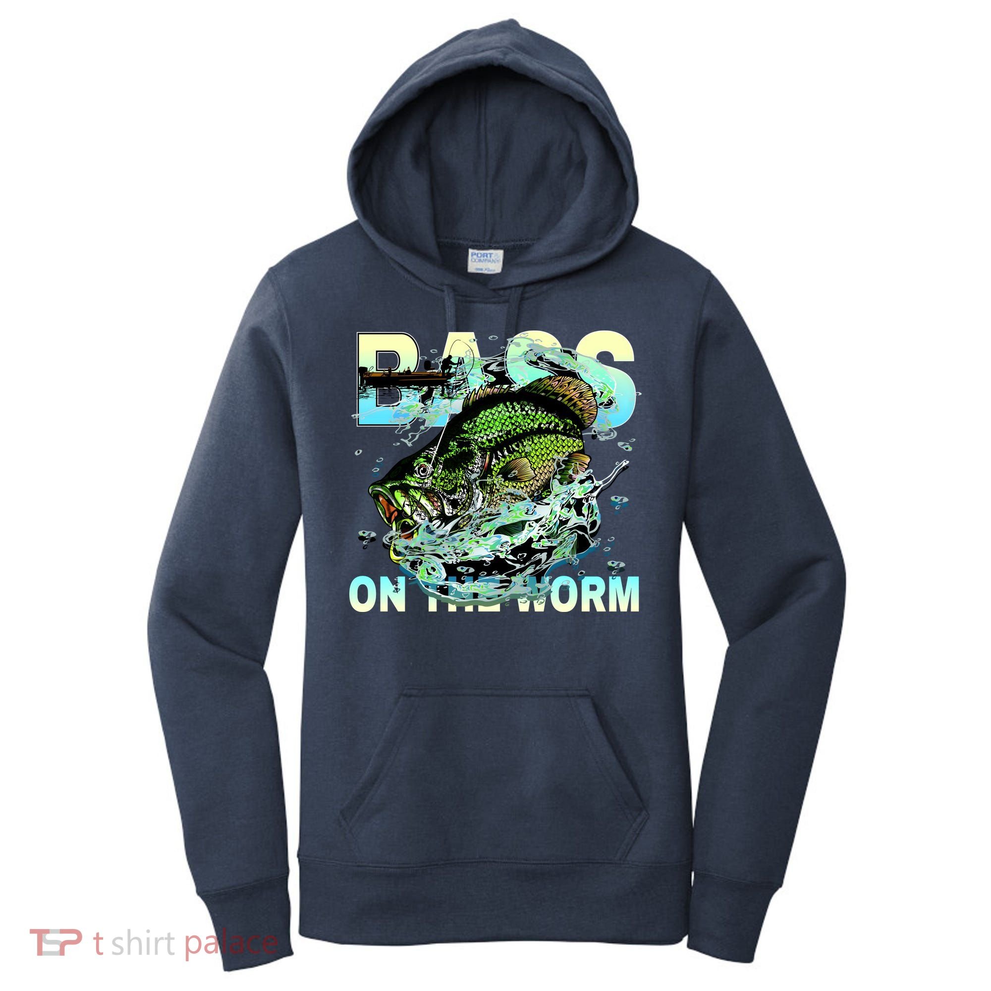 Bass Fishing On The Storm Women's Hoodie
