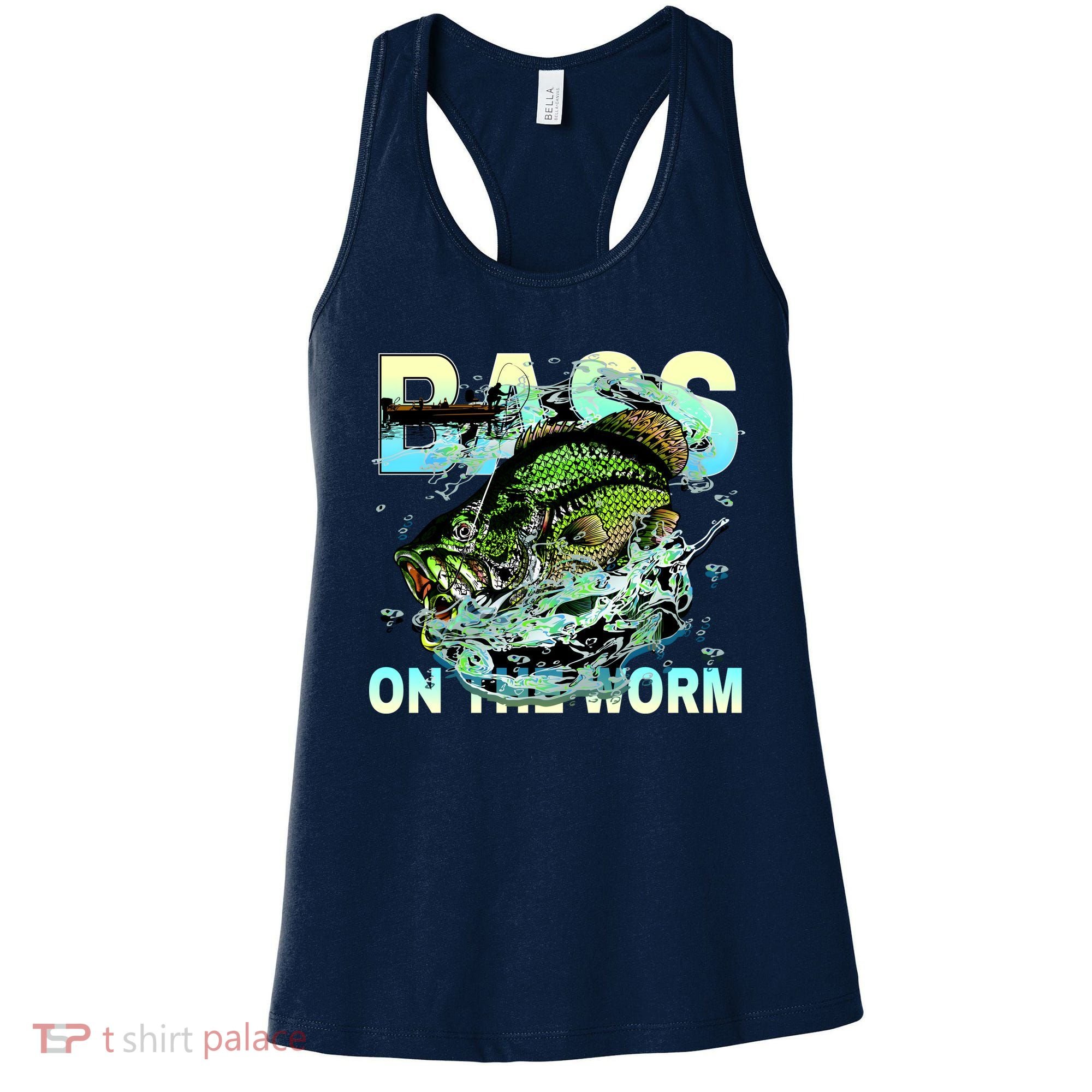 Bass Fishing On The Storm Women's Tank Top