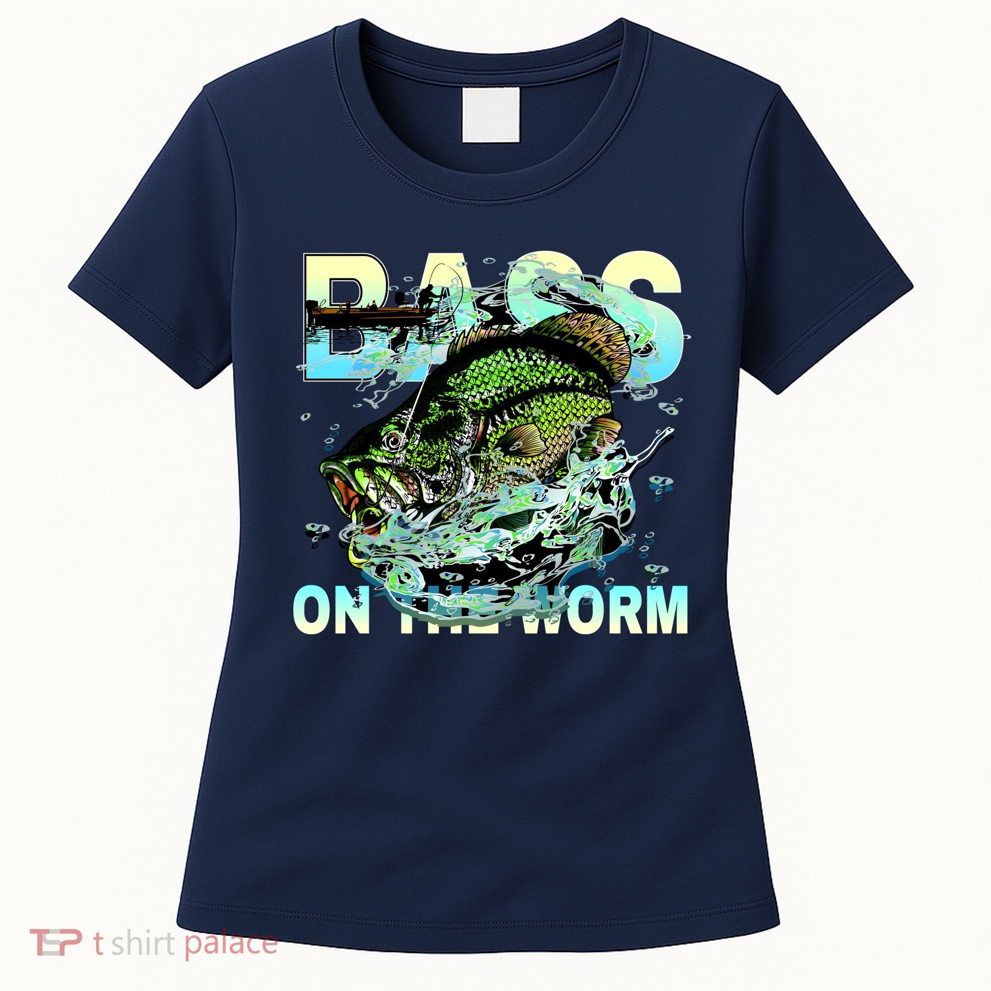 Bass Fishing On The Storm Women's T-Shirt