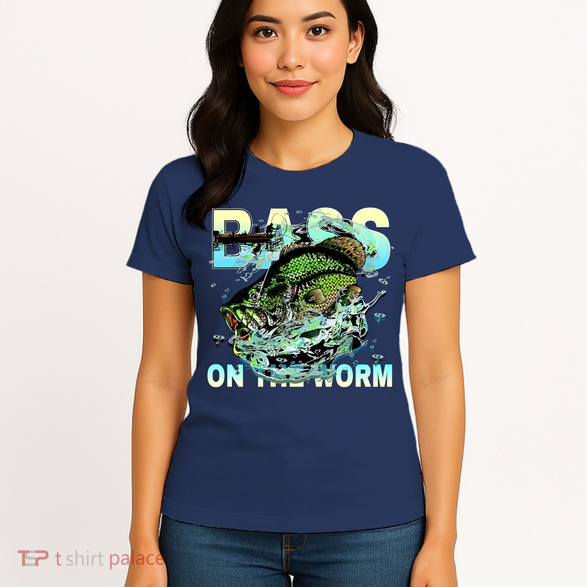 Bass Fishing On The Storm Women's T-Shirt