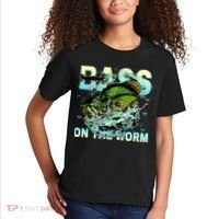 Bass Fishing On The Storm Kids T-Shirt thumb 2
