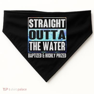 Baptism Funny Outta Water Gifts Idea USA-Made Doggie Bandana