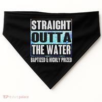 Baptism Funny Outta Water Gifts Idea USA-Made Doggie Bandana thumb 0