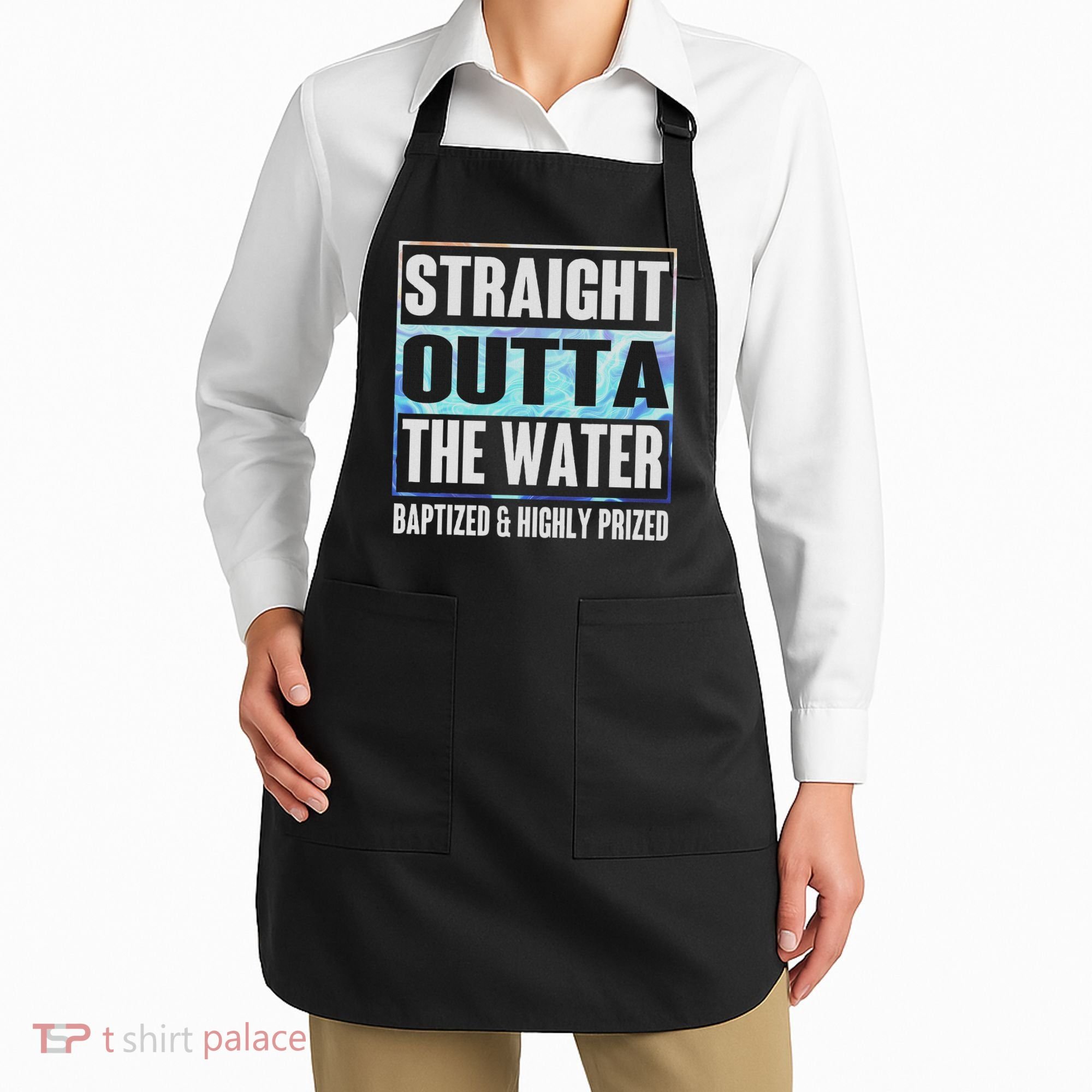 Baptism Funny Outta Water Gifts Idea Apron