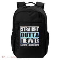 Baptism Funny Outta Water Gifts Idea Backpack thumb 0