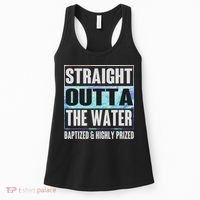 Baptism Funny Outta Water Gifts Idea Women's Tank Top thumb 0