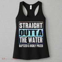 Baptism Funny Outta Water Gifts Idea Women's Tank Top thumb 3