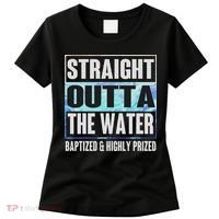 Baptism Funny Outta Water Gifts Idea Women's T-Shirt thumb 0