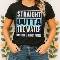 Baptism Funny Outta Water Gifts Idea Women's T-Shirt thumb 2