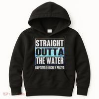 Baptism Funny Outta Water Gifts Idea Kids Hoodie thumb 0