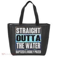 Baptism Funny Outta Water Gifts Idea Tote Bag thumb 0