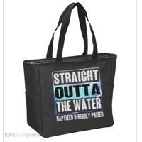 Baptism Funny Outta Water Gifts Idea Tote Bag thumb 2