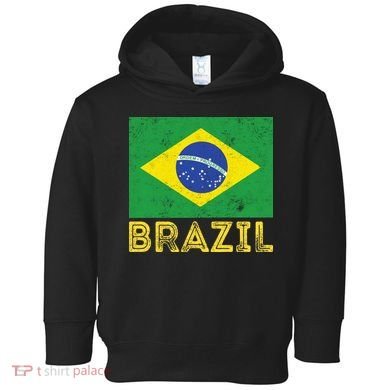 Brazil Flag Pride Graphic Apparel Ordem e Progresso Toddler Hoodie