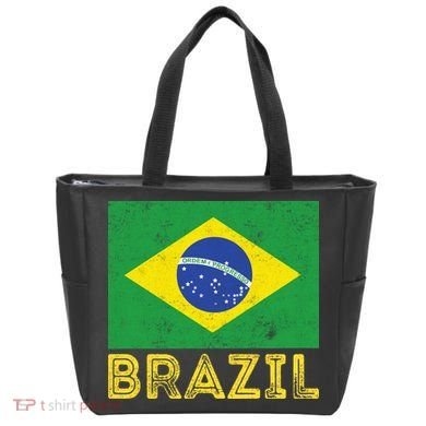 Brazil Flag Pride Graphic Apparel Ordem e Progresso Tote Bag