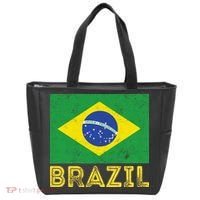 Brazil Flag Pride Graphic Apparel Ordem e Progresso Tote Bag thumb 0