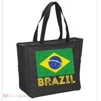 Brazil Flag Pride Graphic Apparel Ordem e Progresso Tote Bag thumb 2