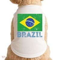 Brazil Flag Pride Graphic Apparel Ordem e Progresso Doggie Tank thumb 0