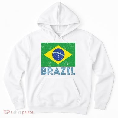 Brazil Flag Pride Graphic Apparel Ordem e Progresso Hoodie