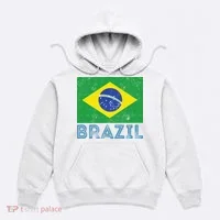 Brazil Flag Pride Graphic Apparel Ordem e Progresso Hoodie thumb 0