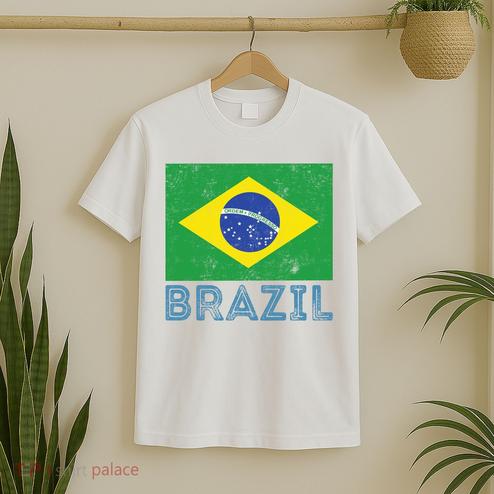 Brazil Flag Pride Graphic Apparel Ordem e Progresso T-Shirt