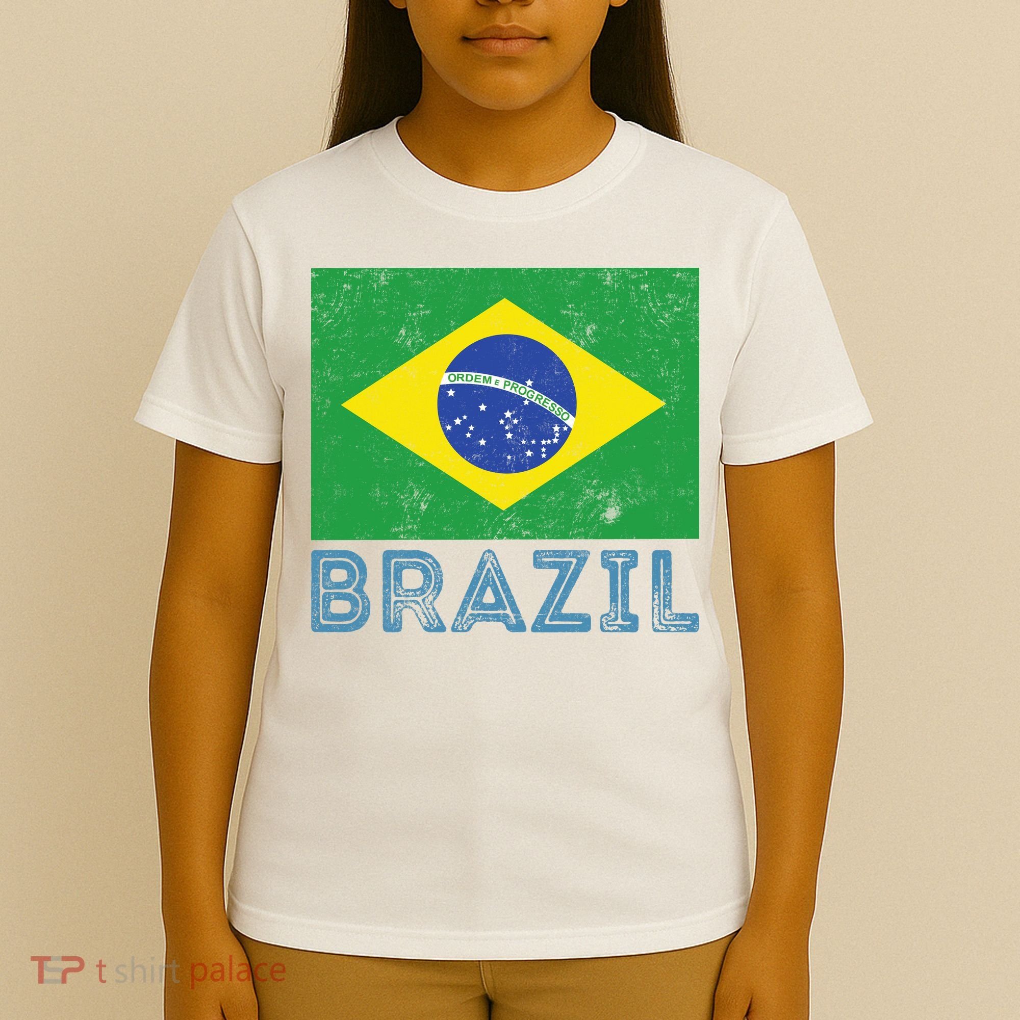 Brazil Flag Pride Graphic Apparel Ordem e Progresso T-Shirt