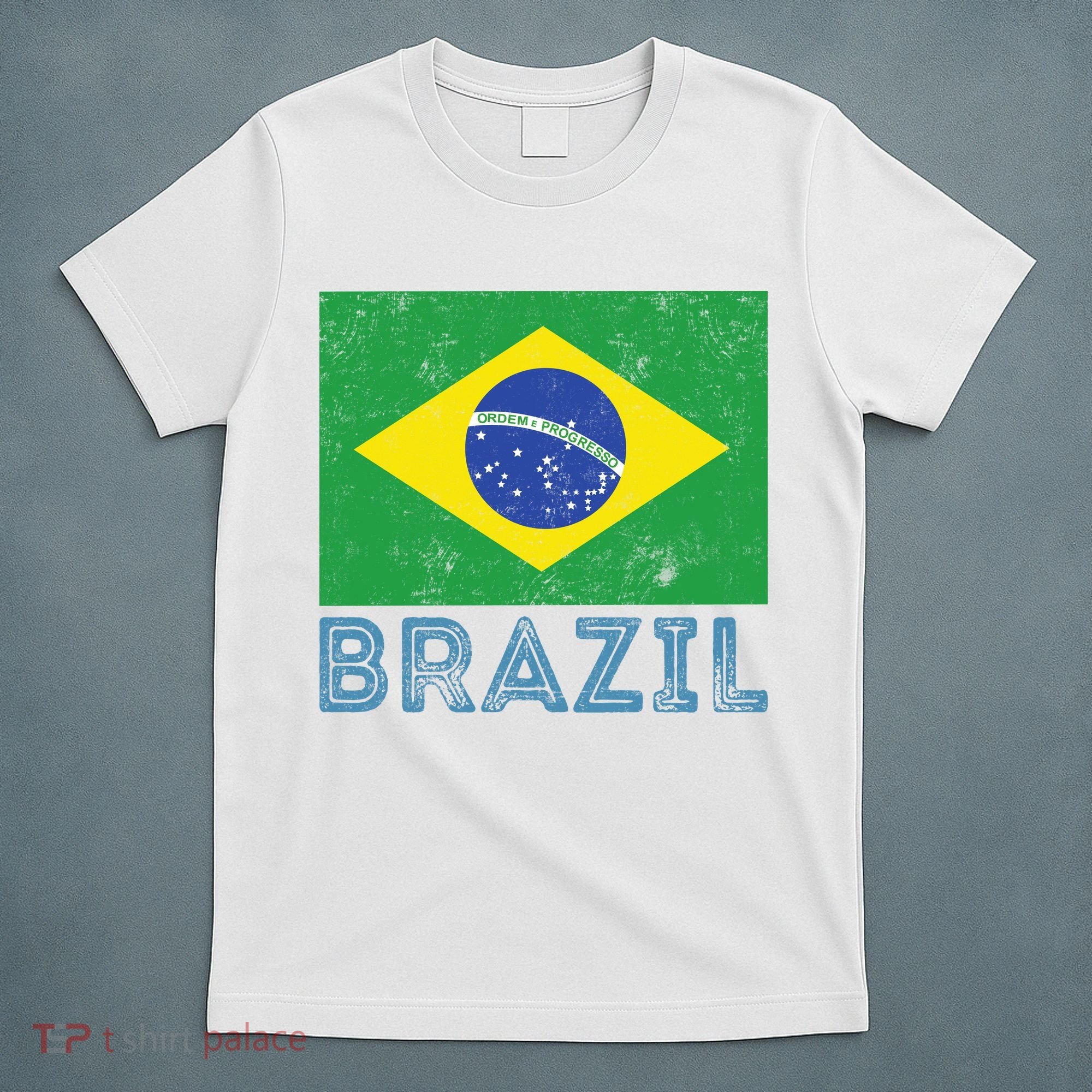 Brazil Flag Pride Graphic Apparel Ordem e Progresso T-Shirt