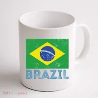 Brazil Flag Pride Graphic Apparel Ordem e Progresso Coffee Mug thumb 1