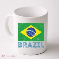 Brazil Flag Pride Graphic Apparel Ordem e Progresso Coffee Mug thumb 0