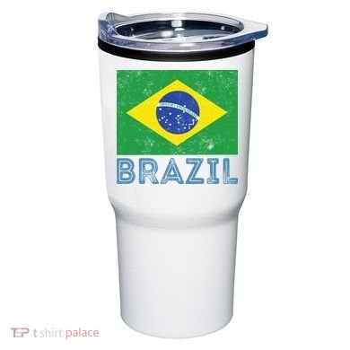 Brazil Flag Pride Graphic Apparel Ordem e Progresso Tumbler