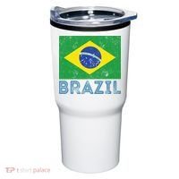 Brazil Flag Pride Graphic Apparel Ordem e Progresso Tumbler thumb 0