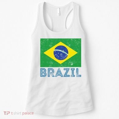 Brazil Flag Pride Graphic Apparel Ordem e Progresso Women's Tank Top