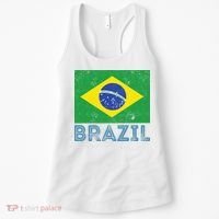 Brazil Flag Pride Graphic Apparel Ordem e Progresso Women's Tank Top thumb 0