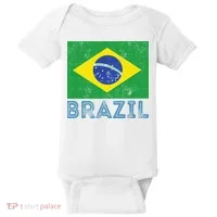 Brazil Flag Pride Graphic Apparel Ordem e Progresso Baby Bodysuit thumb 0