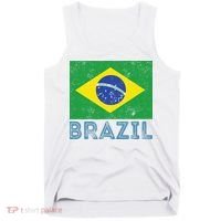 Brazil Flag Pride Graphic Apparel Ordem e Progresso Tank Top thumb 0