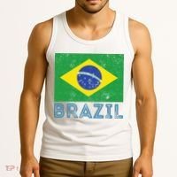 Brazil Flag Pride Graphic Apparel Ordem e Progresso Tank Top thumb 3