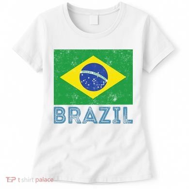 Brazil Flag Pride Graphic Apparel Ordem e Progresso Women's T-Shirt
