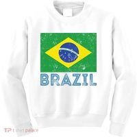 Brazil Flag Pride Graphic Apparel Ordem e Progresso Kids Sweatshirt thumb 0