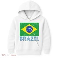 Brazil Flag Pride Graphic Apparel Ordem e Progresso Kids Hoodie thumb 0