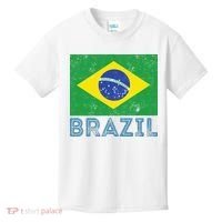 Brazil Flag Pride Graphic Apparel Ordem e Progresso Kids T-Shirt thumb 0
