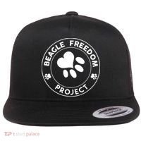 Beagle Freedom Project Rescue Dogs Free The Beagles Flat Bill Trucker Hat thumb 0
