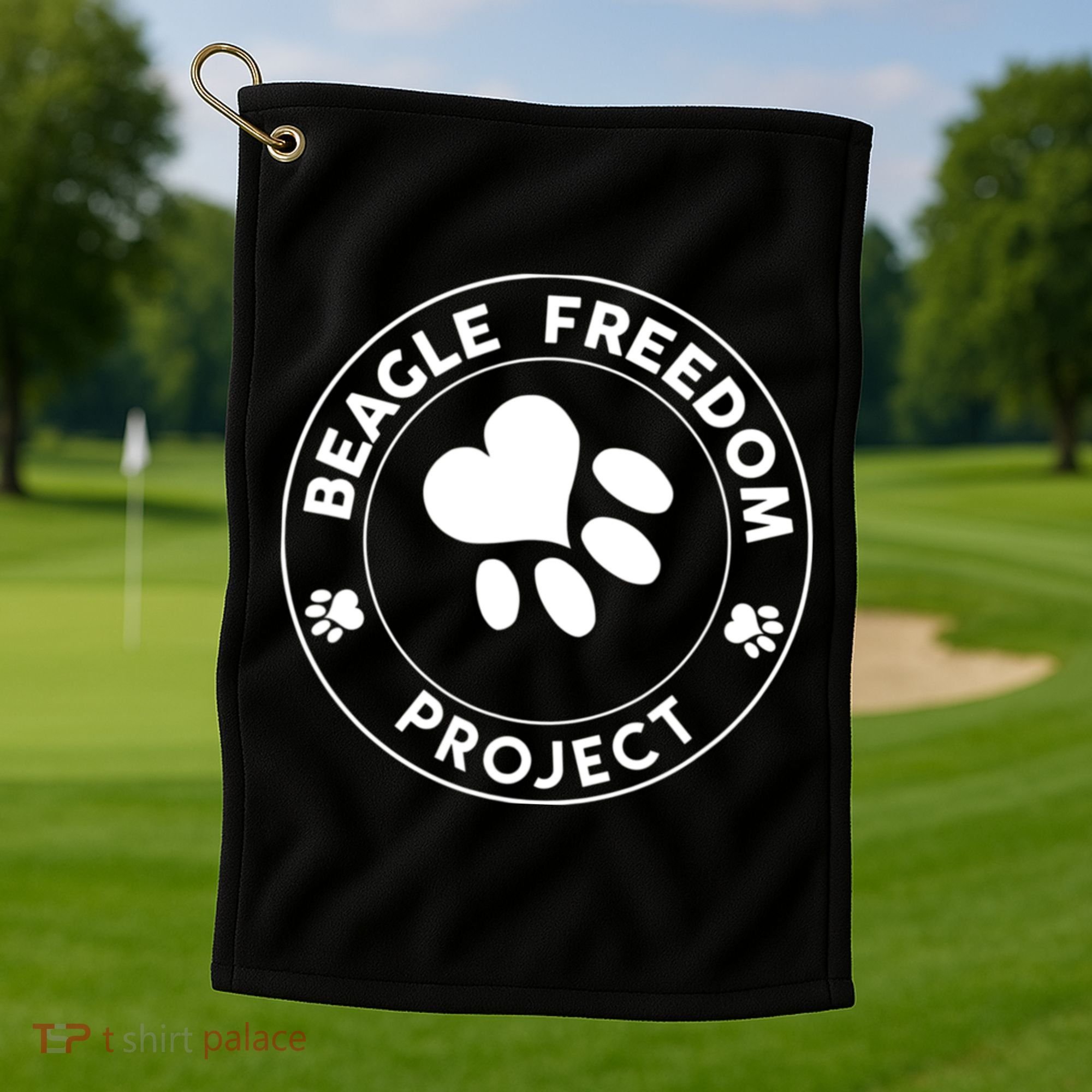 Beagle Freedom Project Rescue Dogs Free The Beagles Golf Towel
