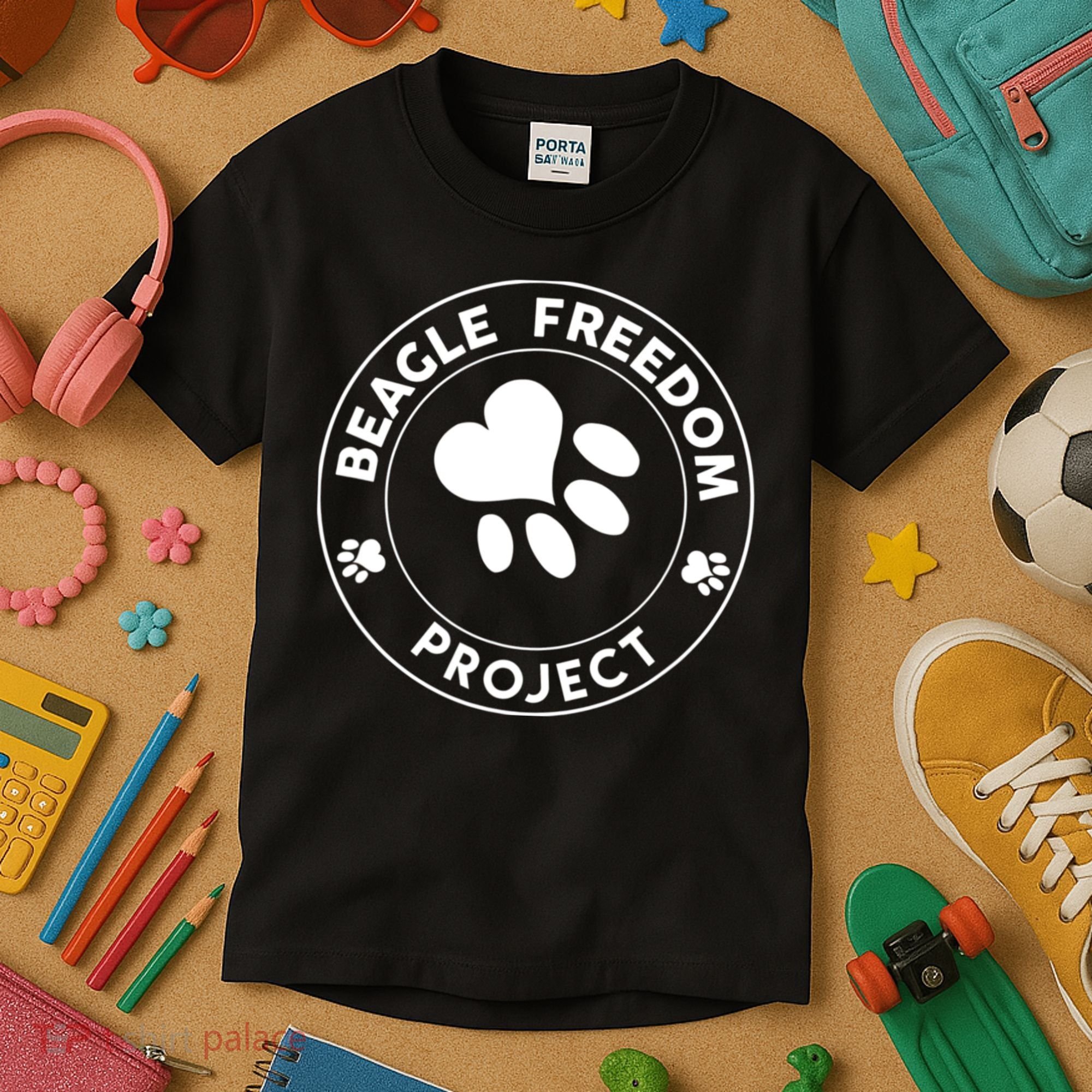Beagle Freedom Project Rescue Dogs Free The Beagles Kids T-Shirt