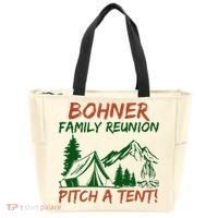 Bohner Family Reunion Pitch A Tent Tote Bag thumb 0
